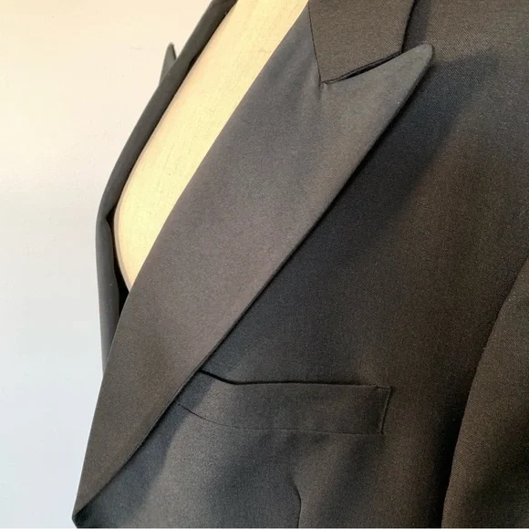 Christian Dior Monsieur Black Evening Jacket Satin Lapels - Picture 3 of 12